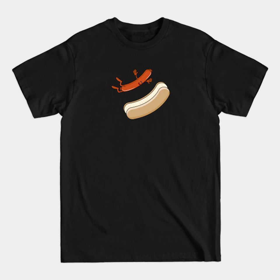 Jumping Hot Dog - Hot Dog - T-Shirt
