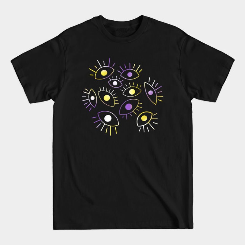Eyes of the Void - Nonbinary Pride - Eyes - T-Shirt