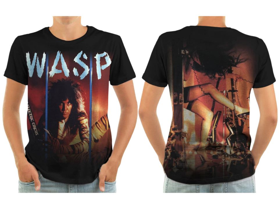 WASP Music Vintage The 90s 3D Tshirt