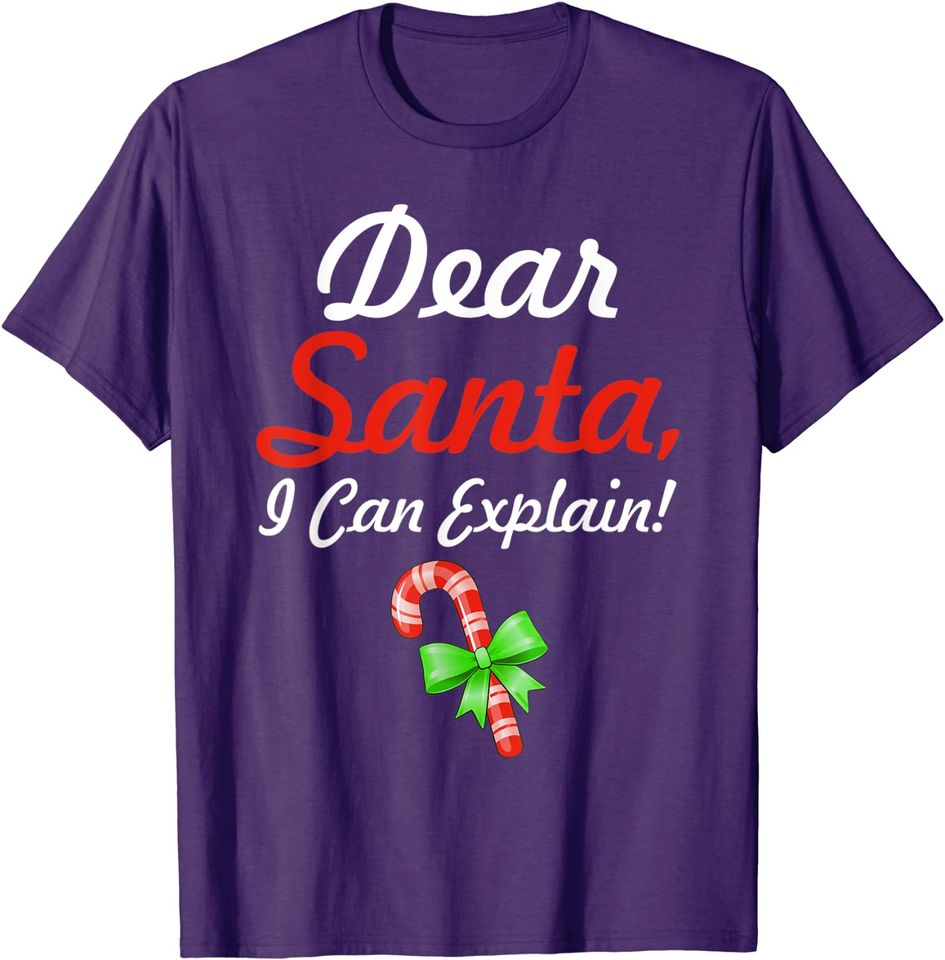 Dear Santa I Can Explain Funny Christmas T-shirt