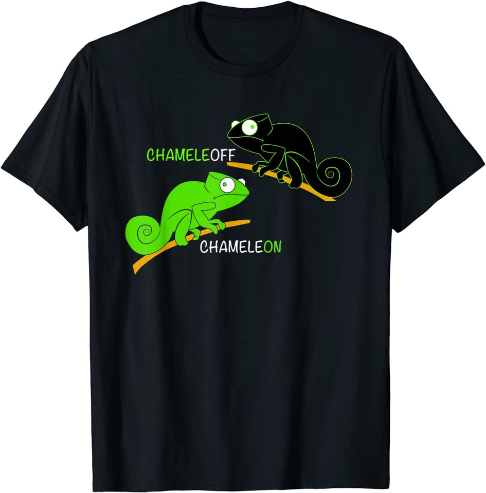 Chameleon Lover Chameleoff Lizard Joke Funny Reptiles T-Shirt