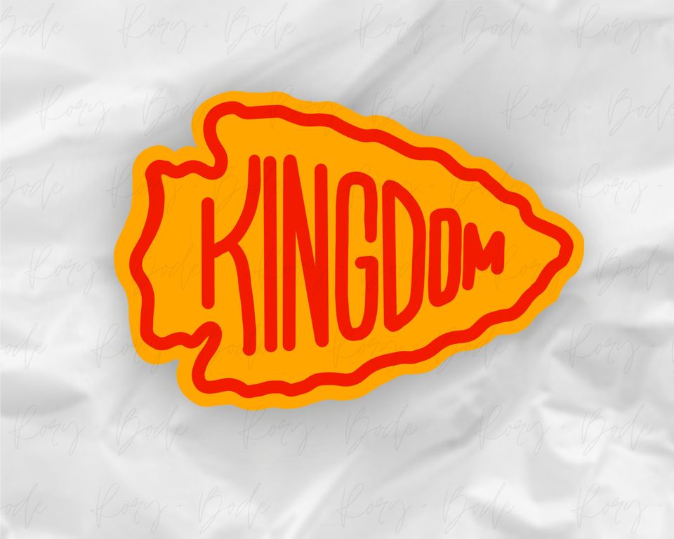 Chiefs Kingdom Arrowhead Sticker, Chiefs Sticker, Chiefs Kingdom Sticker,  Arrowhead Sticker, Kansas City Sticker, Kansas City Chiefs Magnet sold by  Lydia Zvirevo, SKU 40201966