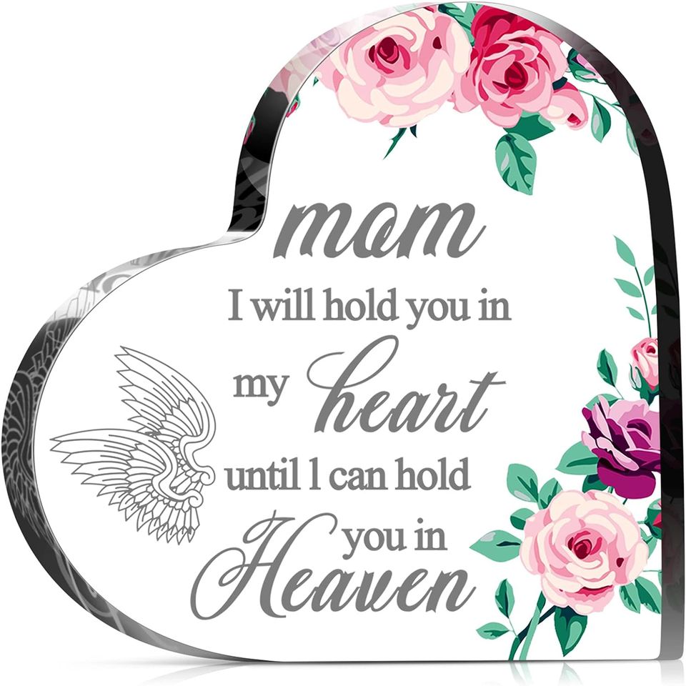 Sympathy Gift Mother Memorial Gift Crystal Decor Sympathy Acrylic Decor Bereavement Funeral