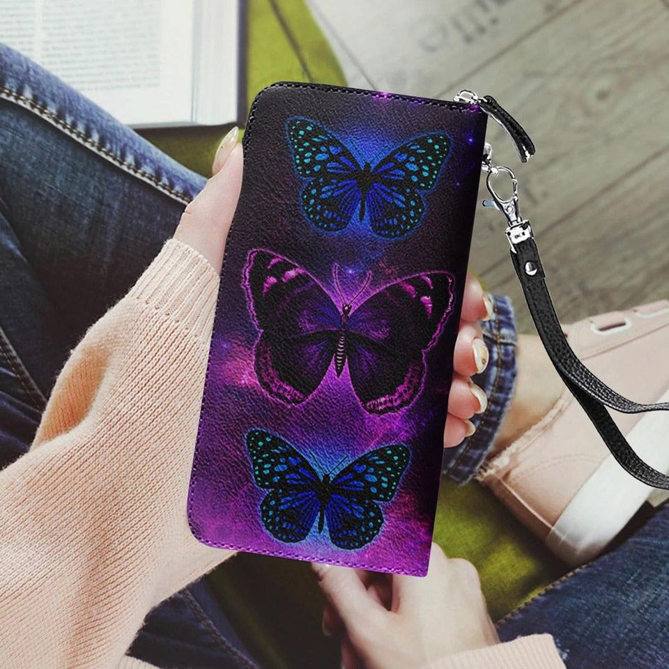 Butterfly Leather Wallet