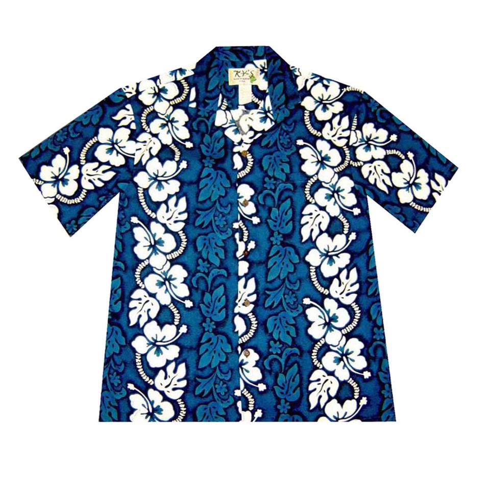 White Hibiscus Hawaiian Shirts For Men
