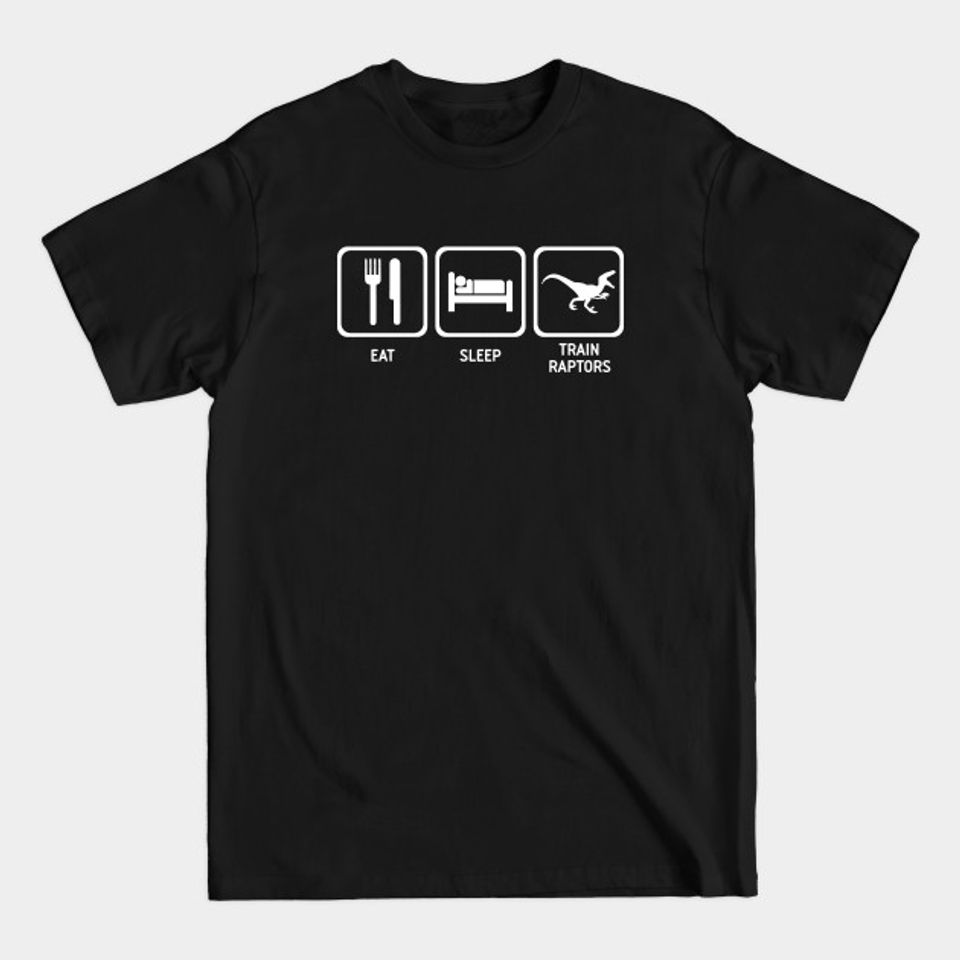 Eat Sleep Train (white) - Jurassic World - T-Shirt