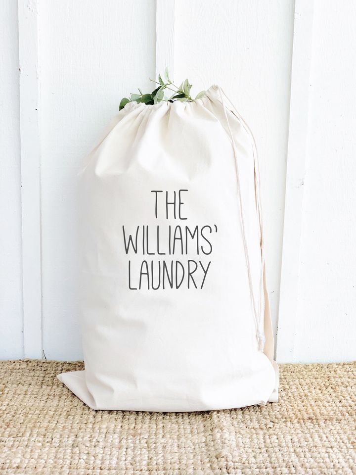 Personalized Family Laundry Bags