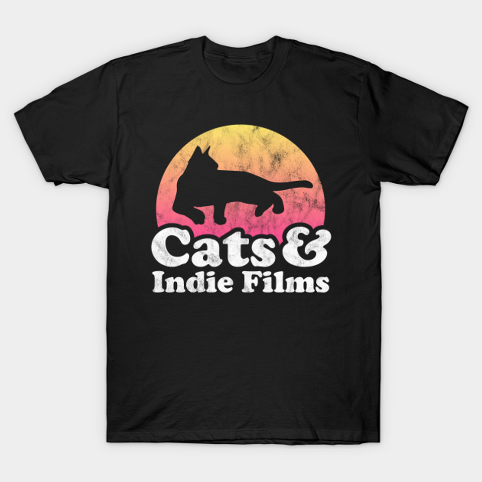 Cats and Indie Films Gift - Indie Films - T-Shirt