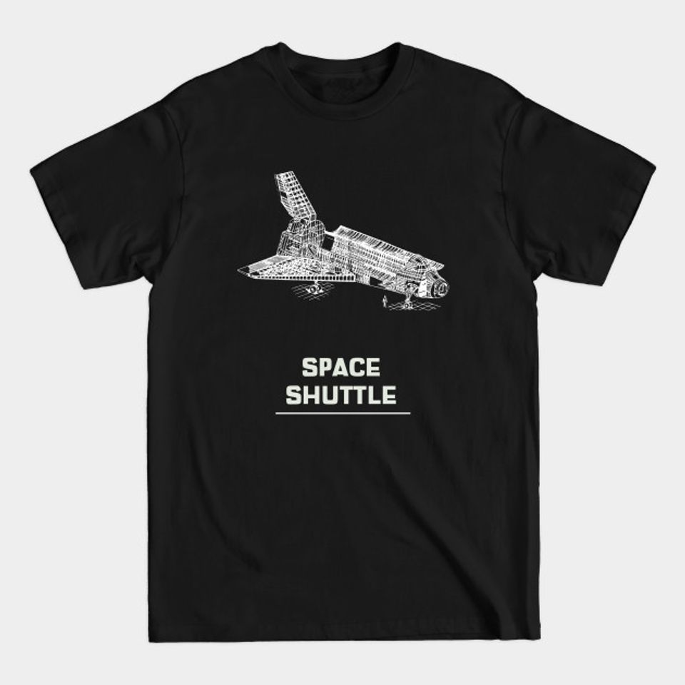 NASA Space Shuttle Diagram - Space Shuttle Model - T-Shirt