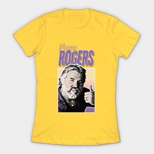 Vintage Style Kenny Rogers 80s Aesthetic Design T-Shirt
