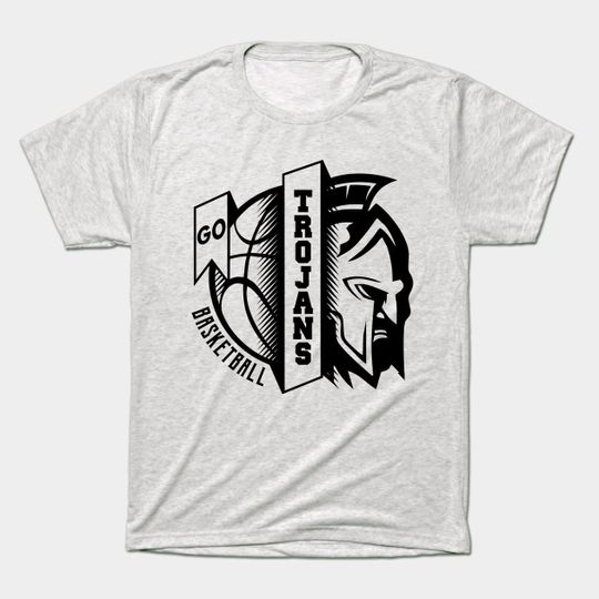 Trojans Basketball Sport - White - T-Shirt
