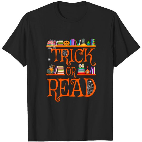 Librarian Trick or Read Library Event Halloween Book Lovers T-Shirt