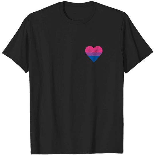 Bisexual Heart Bisexuality Bi Love Flag LGBTQ Pride Gifts T-Shirt