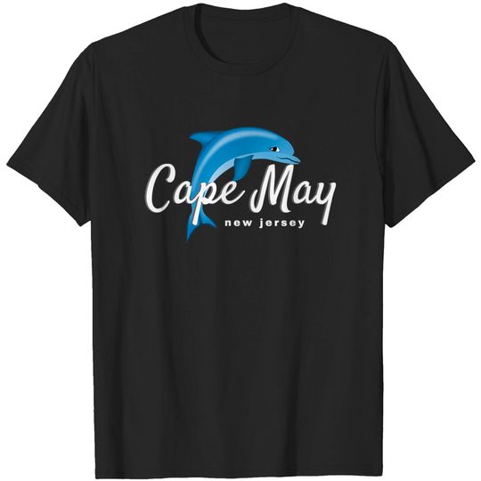 Cape May NJ T-Shirt, Cape May Dolphin Beach Shirt