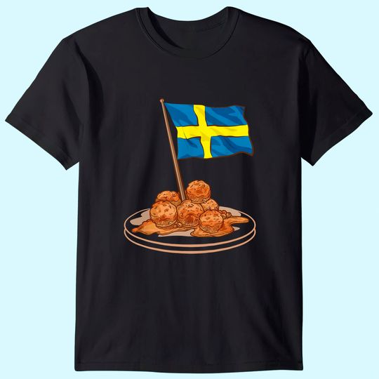 Swedish Meatballs Sweden Europe Travel T-Shirt