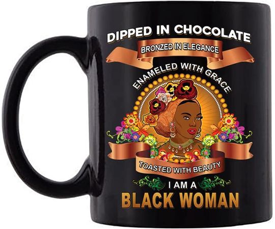 I Am Black History Month Black Girl Magic Afro Melanin Queen Mug, Juneteenth Mug, Black Women Mug, Customized Mug, Personalized Mug