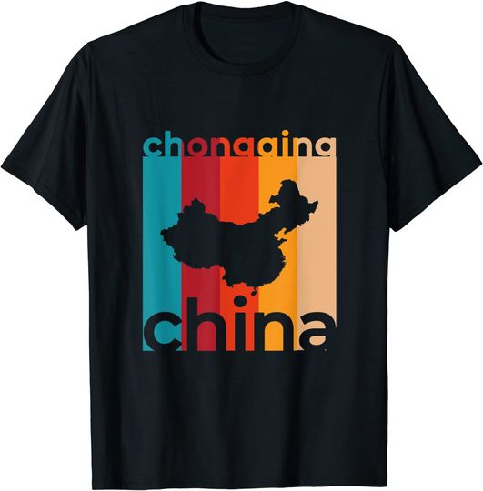 Chongqing China Retro Cutout T-Shirt