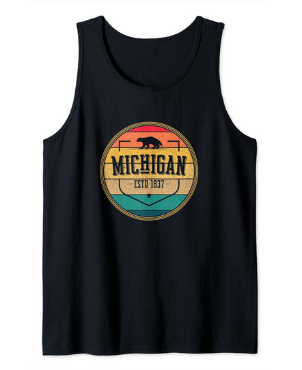 Michigan Home State Wolverine Tank Top