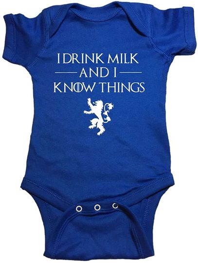 I Drink Milk And I Know Thing Onesie