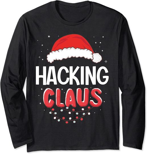 Hacking Santa Claus Christmas Matching Costume Long Sleeve