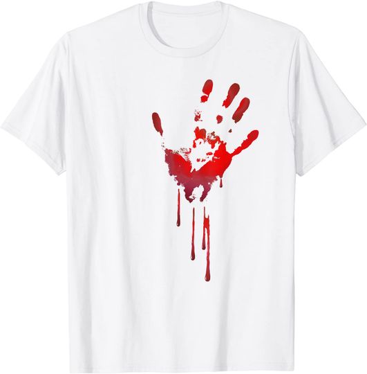 bloody hand Horror Blood creepy Halloween T-Shirt