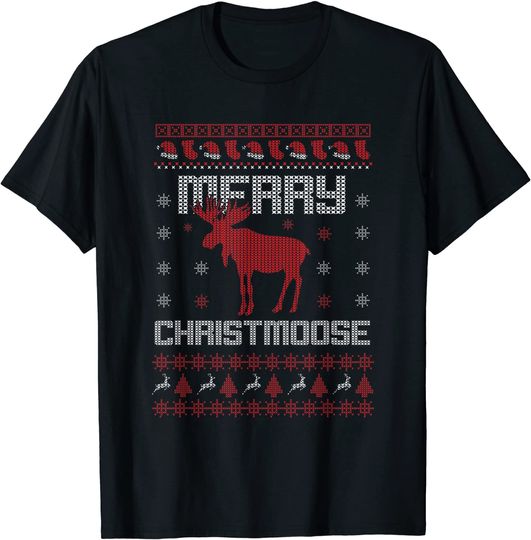 Merry Christmoose Alaska Christmas Moose Lover Gift Costume T-Shirt