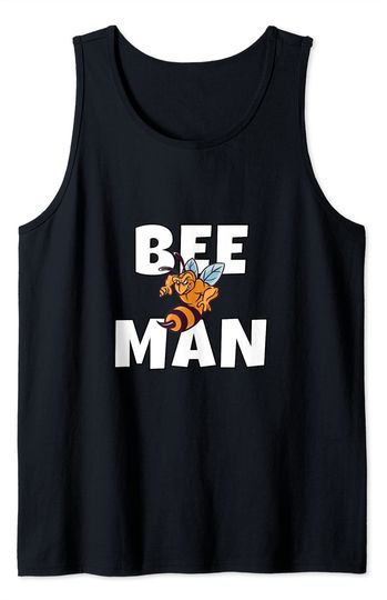 Angry Bee Tank Top Mens Bee Man Funny Angry Honeybee Beekeeping