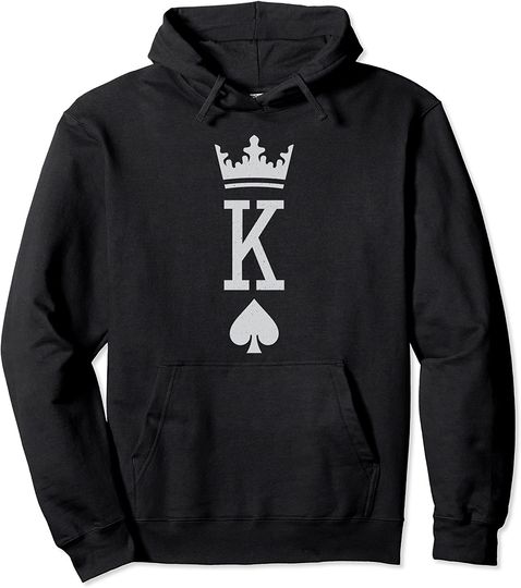 King Of Spades Playing Cards Pullover Hoodie