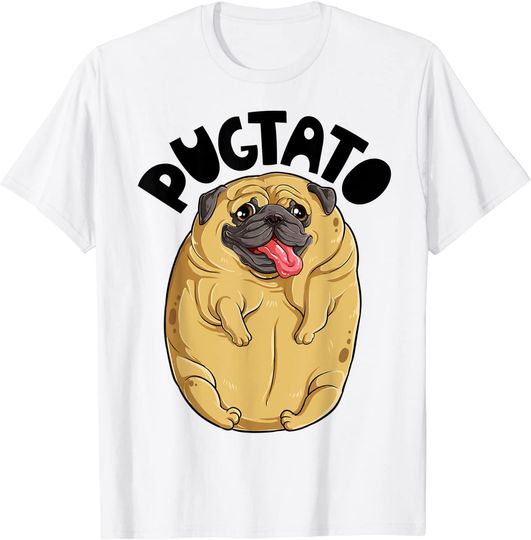 Pugtato T-Shirt Pug Potato Dog Lovers Costume Funny Meme Gifts