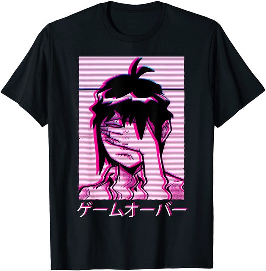 Vaporwave Egirl Aesthetic Anime Japanese Sad Girl Alt T-Shirt