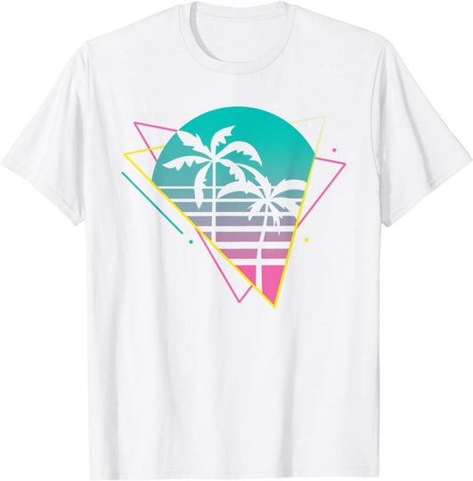 Vaporwave 80s 90s Retro Design - Retrowave Palm Trees T-Shirt