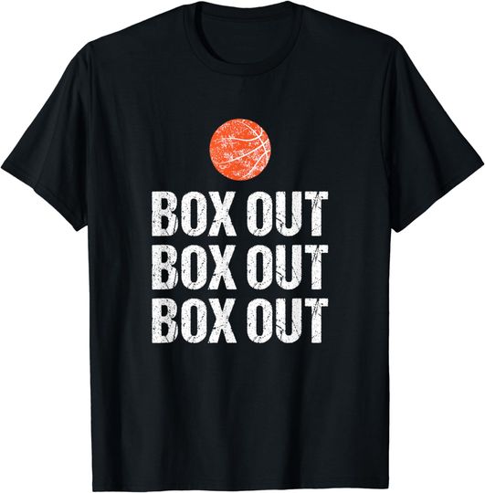 Basketball Coach Tshirt Box Out Quote Grunge Graphic