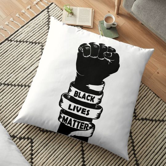 Black Lives Matter Throw Pillow