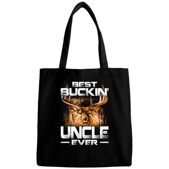 Best Buckin' Uncle Ever Shirt Deer Hunting Bucking Father Bags
