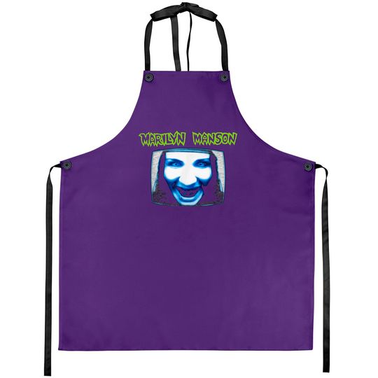 Marilyn Manson TV with Logo Aprons