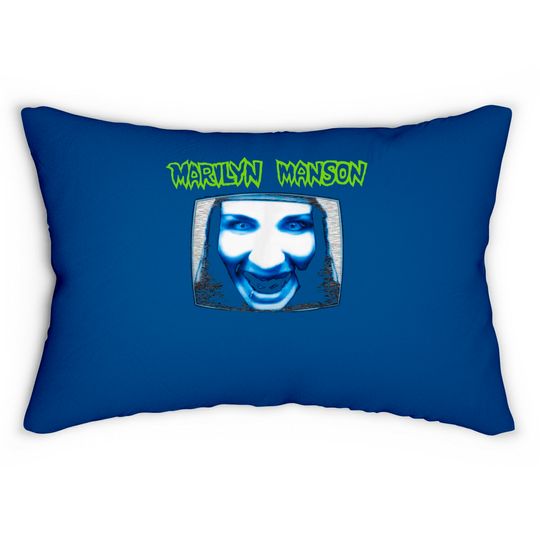 Marilyn Manson TV with Logo Lumbar Pillows