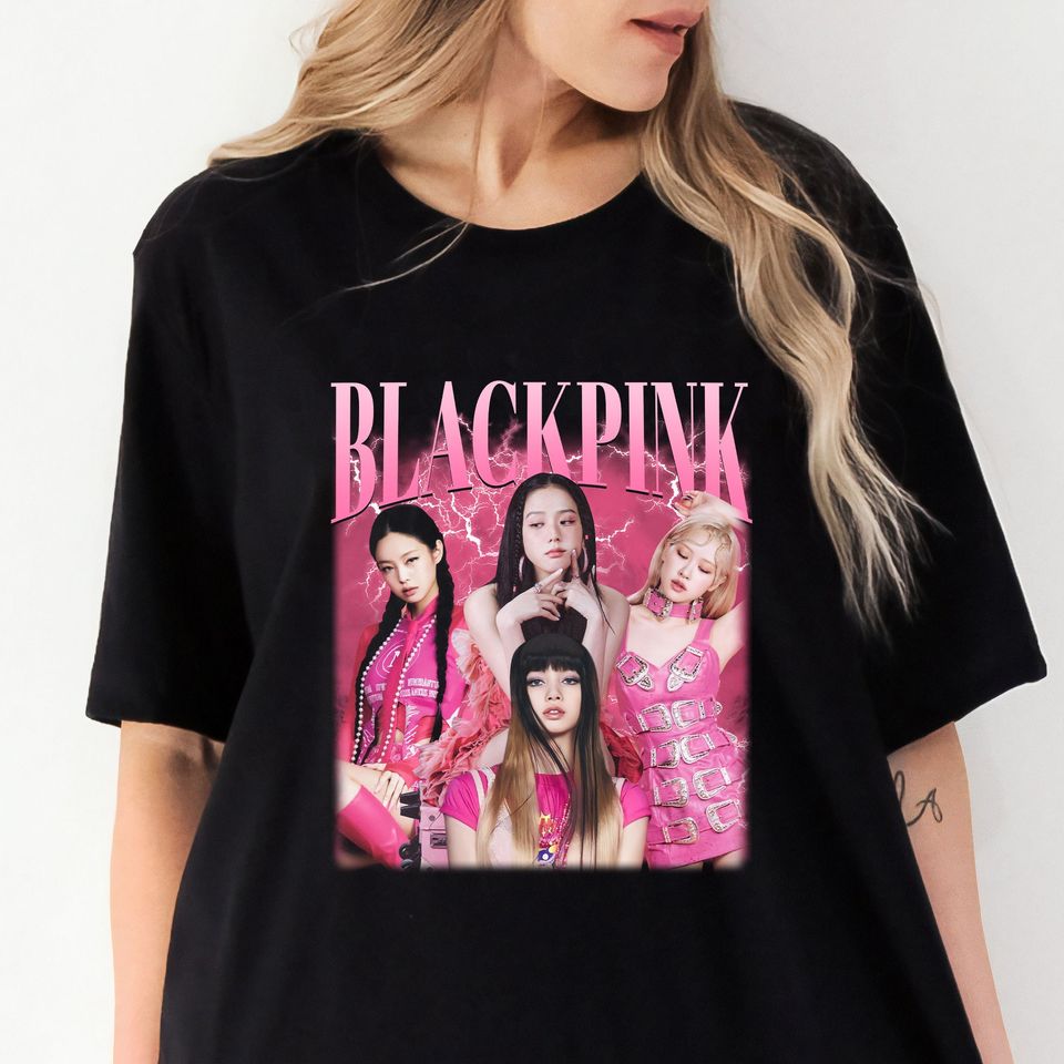 ブラックピンク ｔシャツ バンド tシャツ ロック tシャツ Blackpink 